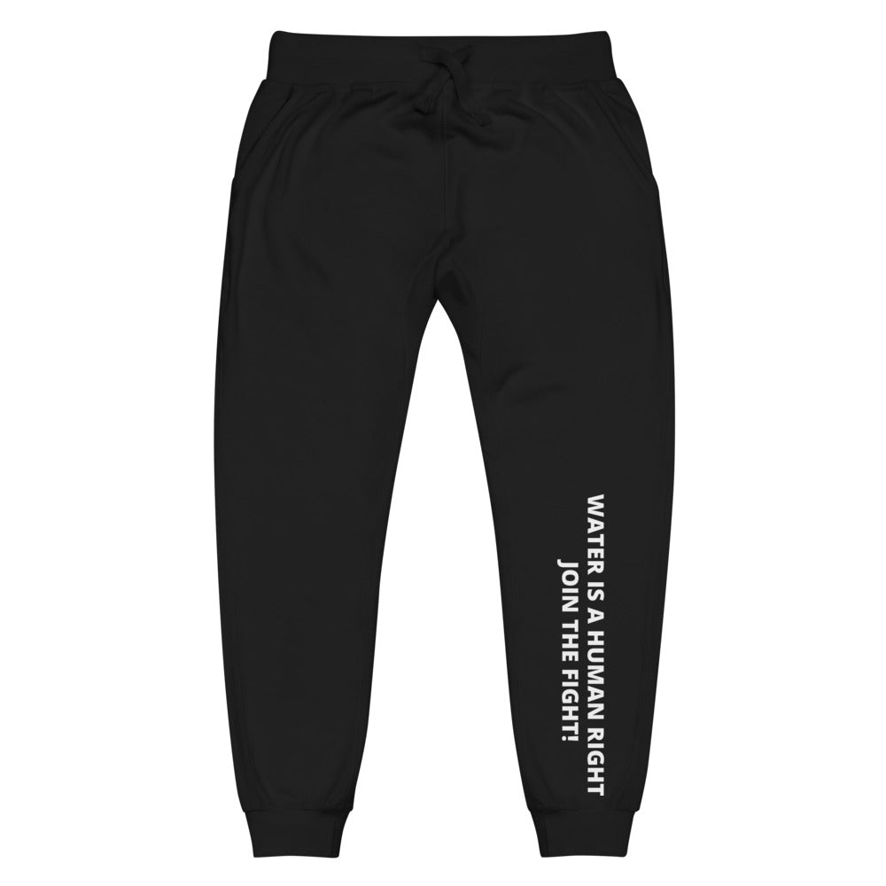 Water is a Human Right. Join the Fight. ™ Unisex Fleece Sweatpants